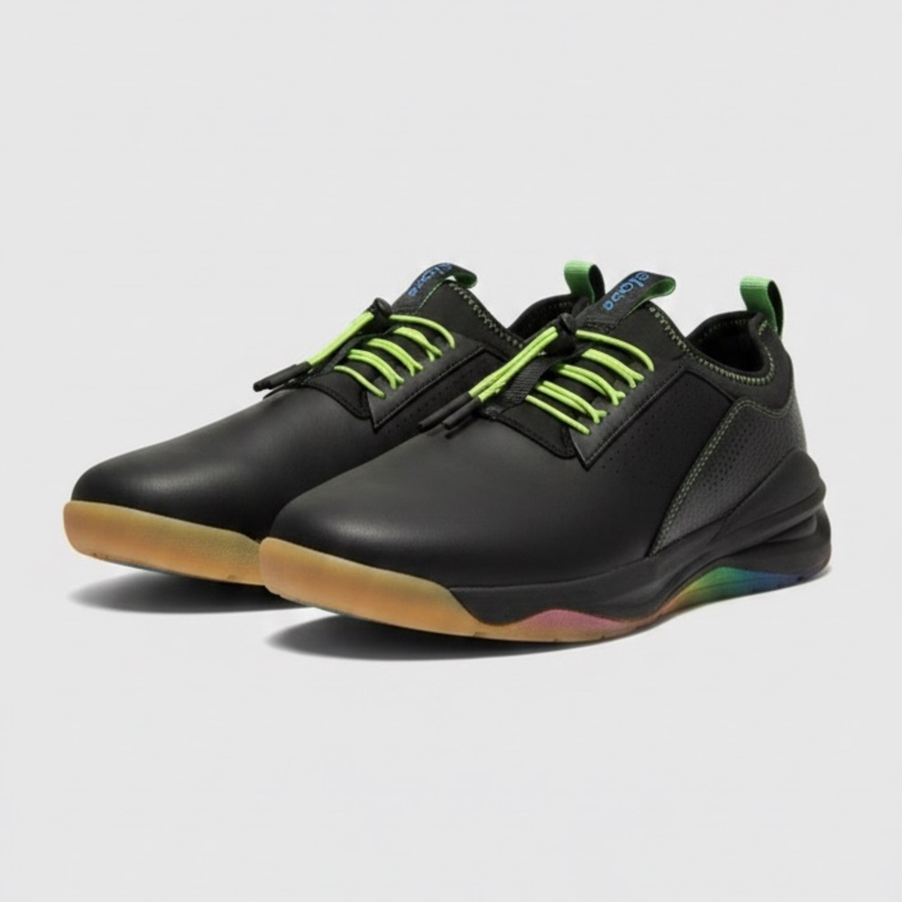 NEW Clove Shoes Men's Sneakers Work Black with Green Nursing Size 10